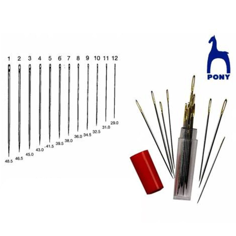Agujas Coser Tubo Surtido 5/10 Pony