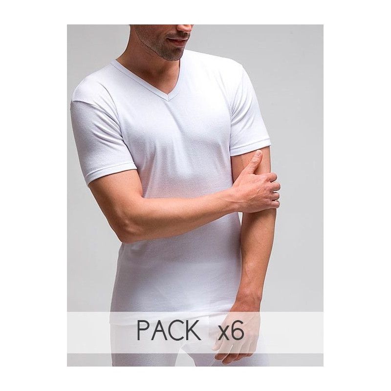 Camisetas Manga Corta Rapife Hombre Interior 750 6 uds