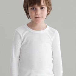 Camiseta interior manga larga con felpa 8010