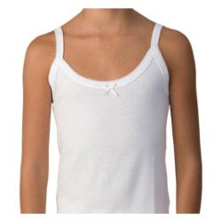Camiseta Interior Tirantes Niña 4391 Algodón