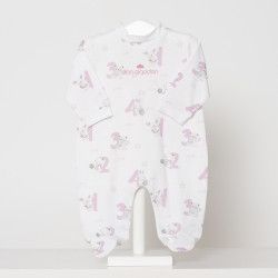Pelele Pijama largo bebé niña algodón estampado Don Algodón