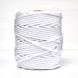 Cordón Algodón Blanco Flamenca - Rollo de 100m