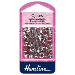 Ojetes de Latón Inoxidable Hemline 4mm