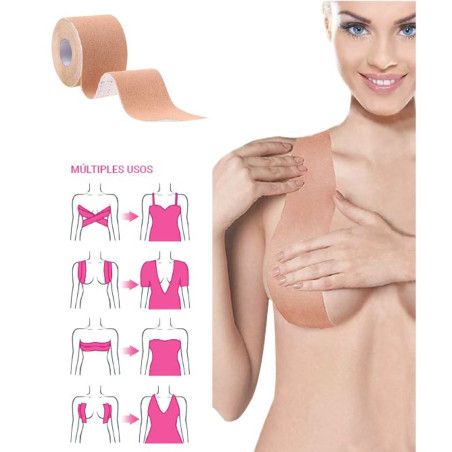 Cinta adhesiva para cubrir y levantar el pecho Lifty Tape