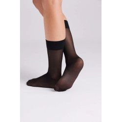 Pack 2 pares de medias largas puño antipresión 15 denier