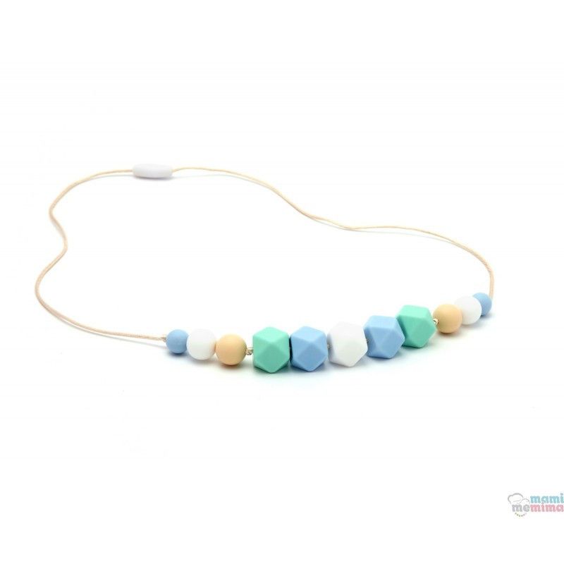 Collar de Lactancia Mordedor Silicona Blue&Mint