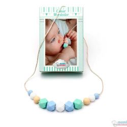 Collar de Lactancia Mordedor Silicona Blue&Mint