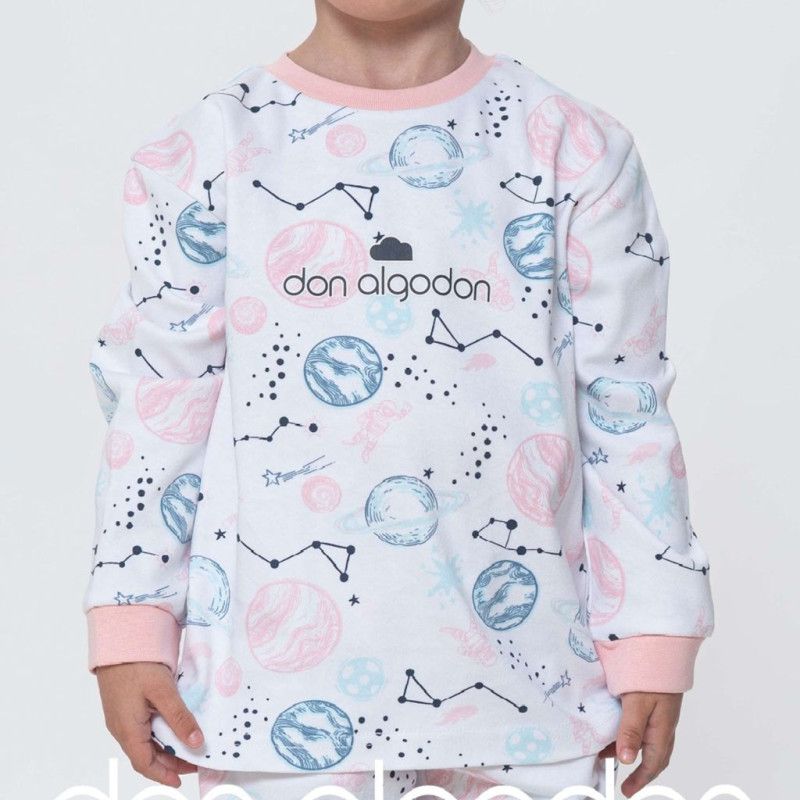 Pijama niña algodón estampado Don Algodón