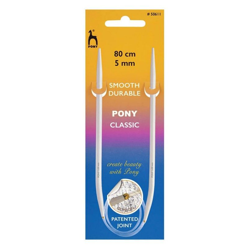 Aguja Circular Pony 80cm