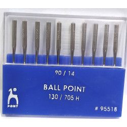 Agujas para Máquina de Coser Punta de Bola - Talón Redondo - Pony