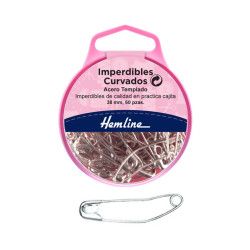 Imperdibles Curvados 38 mm (60 uds) Hemline