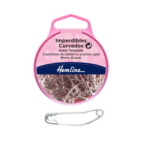 Imperdibles Curvados 38 mm (60 uds) Hemline