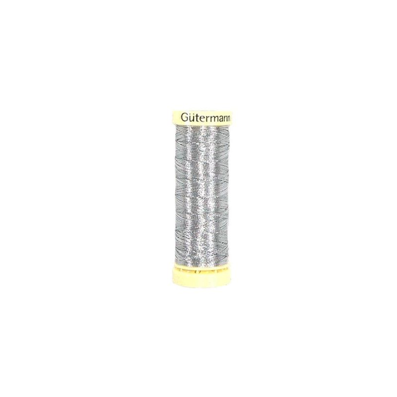 Hilo de coser Plateado Gütermann 50m
