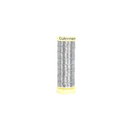 Hilo de coser Plateado Gütermann 50m
