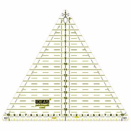 Regla Patchwork Triangular 20 cm IDEAS