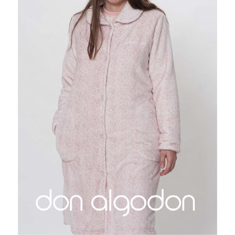 Bata Larga Señora Botones Coralina
