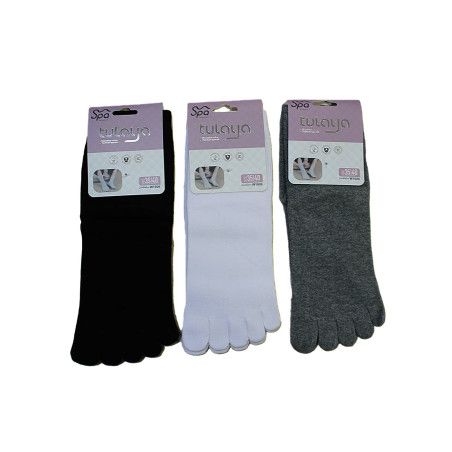 Pack 3 calcetines con dedos talla 35-40