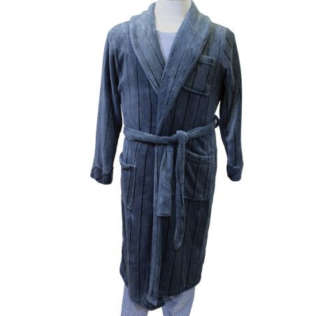 Bata Hombre Larga Gris Talla S