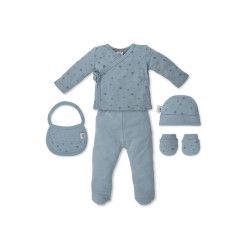 Set Regalo 5 Pcs Bambú y Algodón Talla 0-6 m
