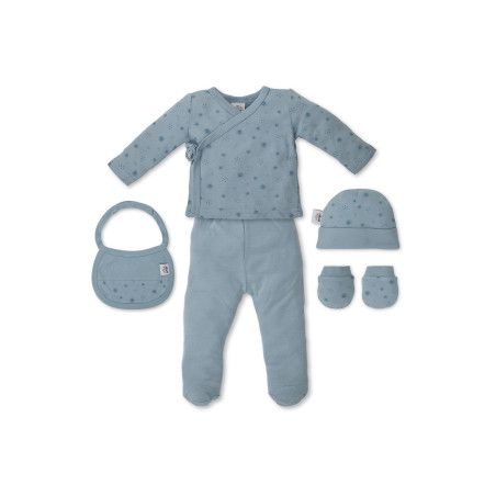Set Regalo 5 Pcs Bambú y Algodón Talla 0-6 m