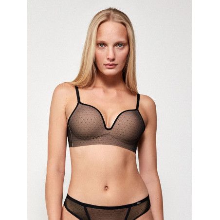 Gisela Sujetador push up sin aro en tejido plumetti 249
