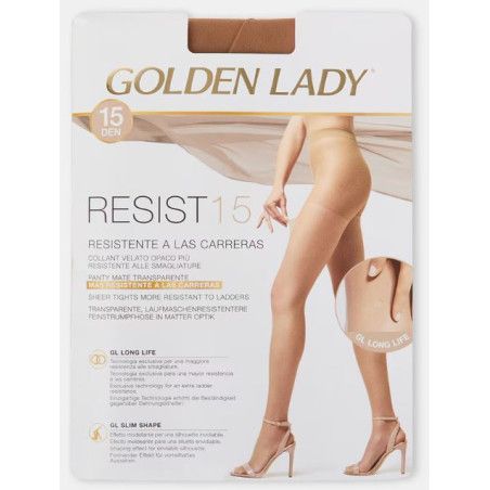 Resist 15 Medias Golden Lady Resistente a las Carreras