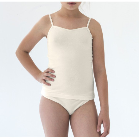Conjunto interior escote espalda y braguita niña
