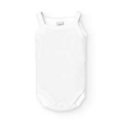 Body bebé tirante fino calado corazones 1101 Babidu