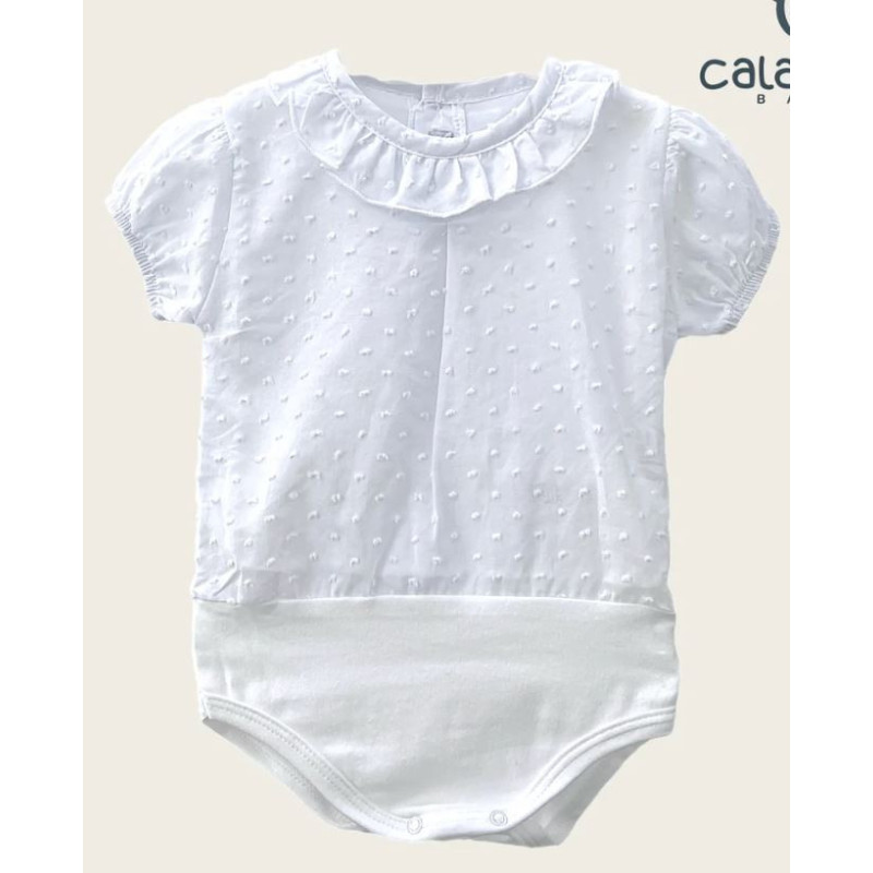 Body Camisa Plumeti Manga Corta 19034 Calamaro