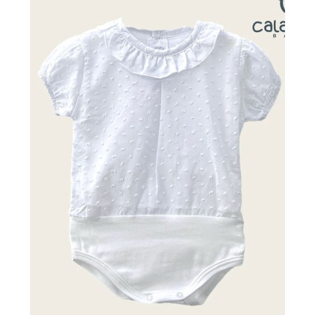 Body Camisa Plumeti Manga Corta 19034 Calamaro