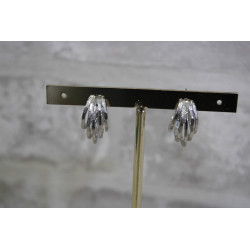 Pendientes plateados