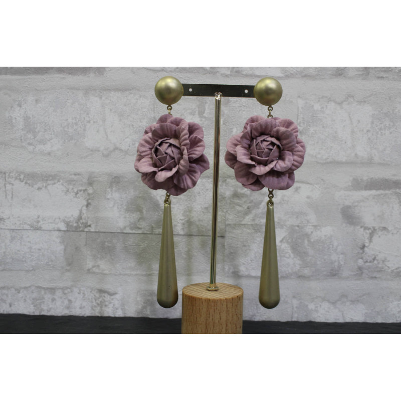 Pendientes Flores Lágrima Flamenca