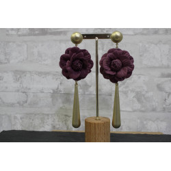Pendientes Flores Lágrima Flamenca