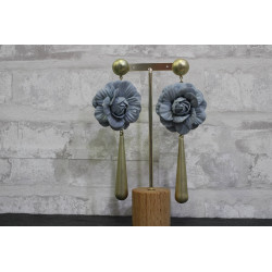 Pendientes Flores Lágrima Flamenca