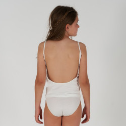 Conjunto camiseta escote espalda y braguita niña