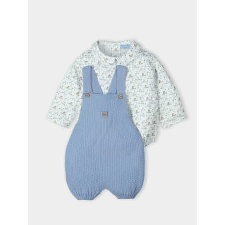 Conjunto Body Manga Larga Pelele Focas 12 Meses