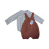 Conjunto Body Manga Larga Pelele Focas 12 Meses