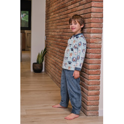 Pijama Manga Larga Niño Coralina