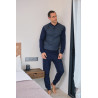 Pijama hombre punto jacquard manga larga invierno Talla XL