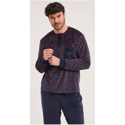 Pijama de Caballero Don Algodón en Velour Spandex Talla XXL