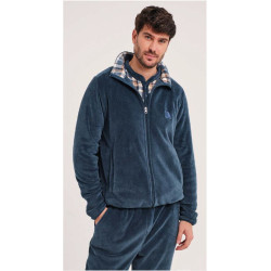 Bata Hombre Corta Cremallera Don Algodon Talla S