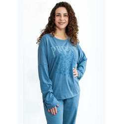Pijama de mujer azul Privata Invierno