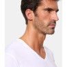 Camiseta interior manga corta cuello V hombre algodón 508 Abanderado