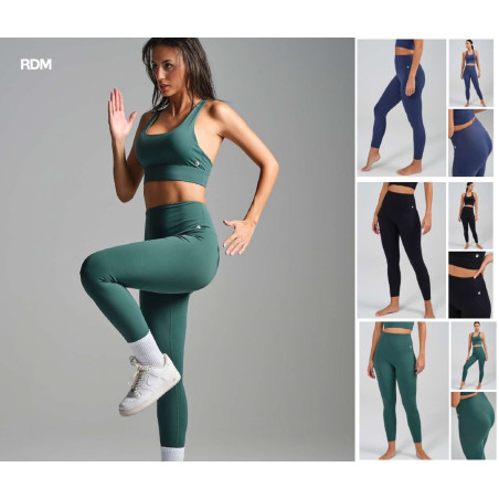 Legging Largo Deportivo Compresivo y Transpirable – Cintura Alta Mujer Fitness