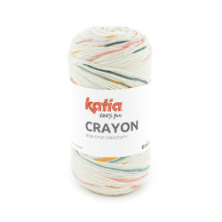 Katia Crayon Hilo estampado acrílico‑algodón con suaves pinceladas de color