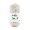 Katia Crayon Hilo estampado acrílico‑algodón con suaves pinceladas de color