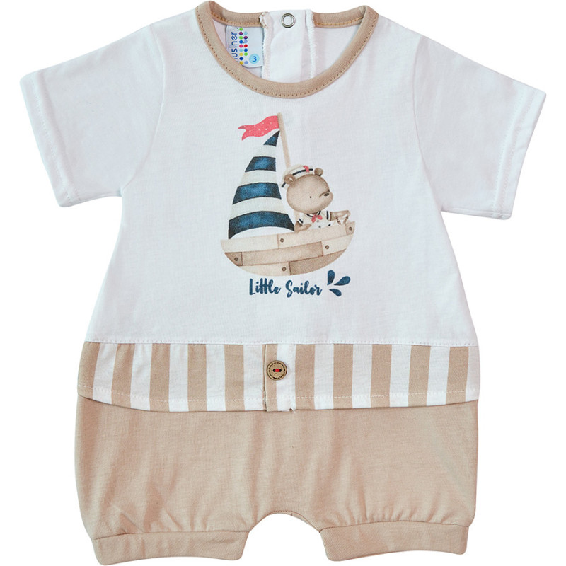Pelele bebé 100% algodón modelo Velero | Little Sailor