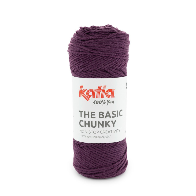 Katia The Basic Chunky – Acrílico antipilling grueso para prendas y mantas