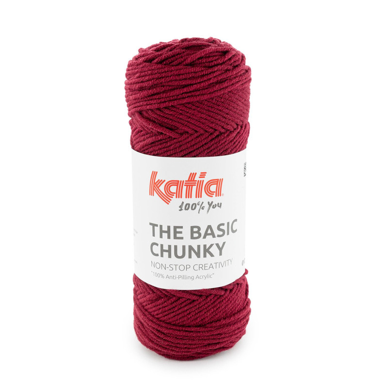 Katia The Basic Chunky – Acrílico antipilling grueso para prendas y mantas