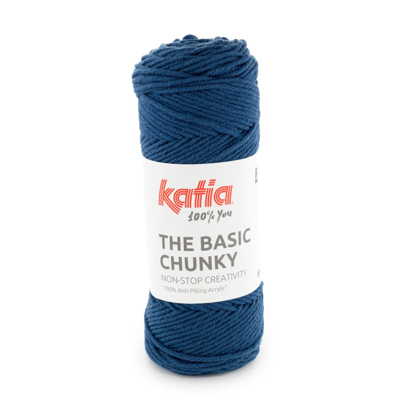 Katia The Basic Chunky – Acrílico antipilling grueso para prendas y mantas